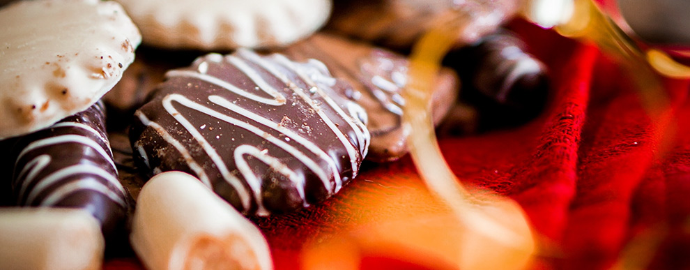 Cadeau De Noël Vacances Et Boîte De Célébration De Pralines Au Chocolat  Idée Cadeau De Vacances D'hiver