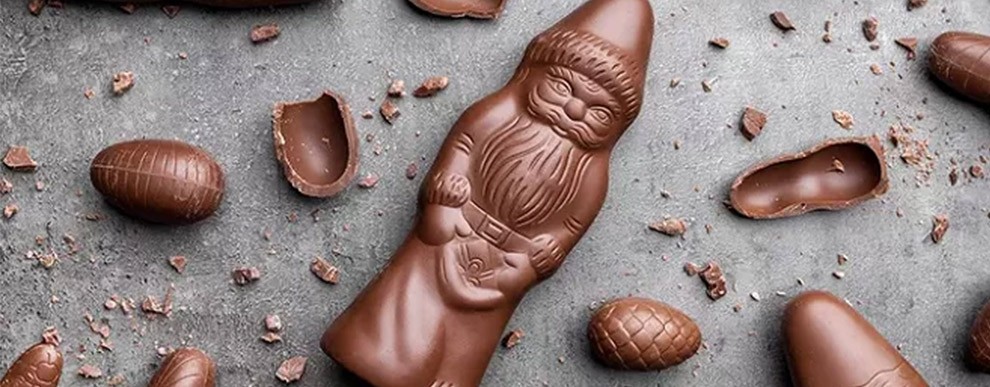 À la découverte du père noël en chocolat