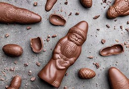 À la découverte du père noël en chocolat
